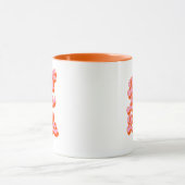 Best Boss Ever Retro Oranje Custom Name Mok (Midden)