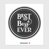 Best Boss Ever Sticker (Vel)