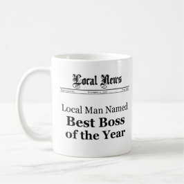 Best Boss of the Year Coffee Mok - Mannen Version