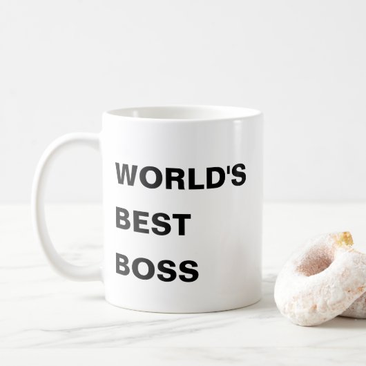 Best Boss ter wereld Koffiemok (Met donut)
