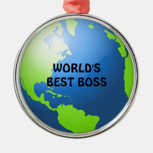 Best Boss ter wereld Metalen Ornament