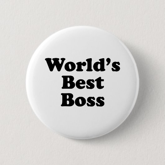 Best Boss ter wereld Ronde Button 5,7 Cm (Voorkant)
