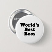 Best Boss ter wereld Ronde Button 5,7 Cm (Voorkant /achterkant)