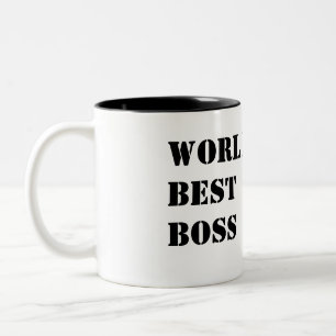 Best Boss ter wereld Tweekleurige Koffiemok