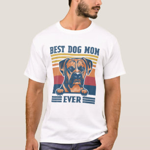Best Boxer Mam Ever Funny Dog Mam Moederdag Gif T-shirt