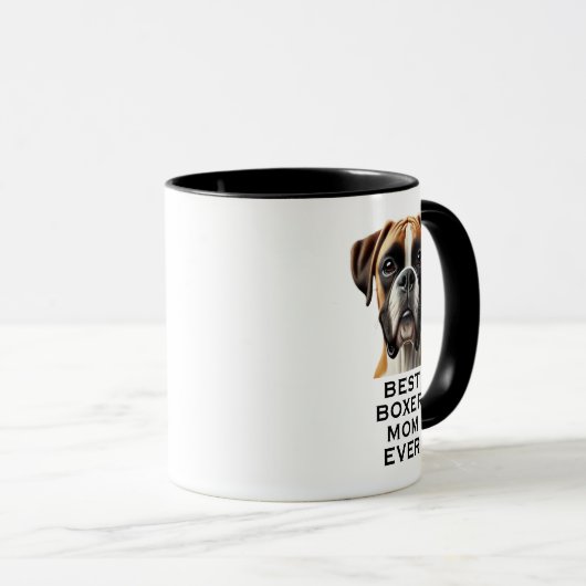 Best Boxer Mom Ever Custom Photo Mok (Voorkant rechts)