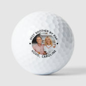 Best BROTHER by Par Personalized Photo Golf Balls Golfballen (Voorkant)