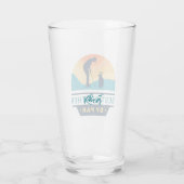 Best Brother By Par Retro Fathers Day gepersonalis Glas (Achterkant)