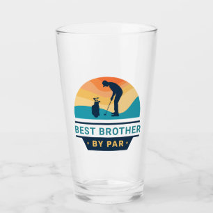 Best Brother By Par Retro Fathers Day gepersonalis Glas