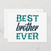 Best Brother Ever Briefkaart (Voorkant / Achterkant)
