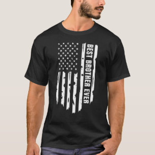 Best Brother Ever Teenager USA Flag Ouder Verwant T-shirt
