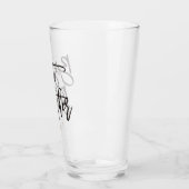 Best Brother Gift Black script, typografie naam Glas (Links)