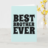 BEST BROTHER JAMAIS GREETING CARTES (Fleur jaune)