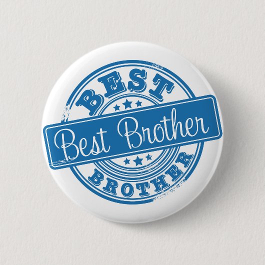 Best Brother-rubberstempel met effect- Ronde Button 5,7 Cm (Voorkant)