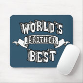 Best Brother Typography Text Mousepad Muismat (Met muis)