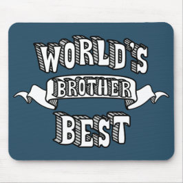 Best Brother Typography Text Mousepad Muismat