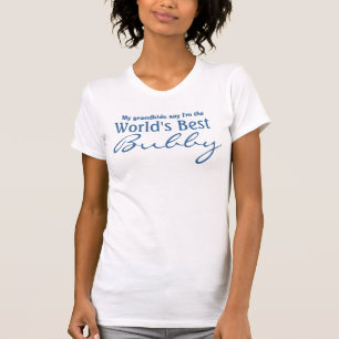 Best Bubby Blue and White ter wereld T-shirt
