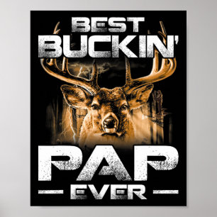 Best Buckin' Pap Ever T-shirt Deer Hunting Fat Poster