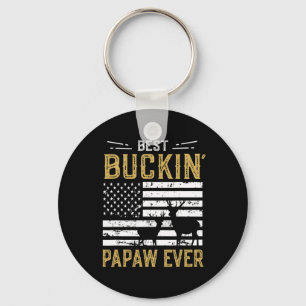 Best Buckin Papaw Ever Funny Gift Deer Hunter Cool Sleutelhanger