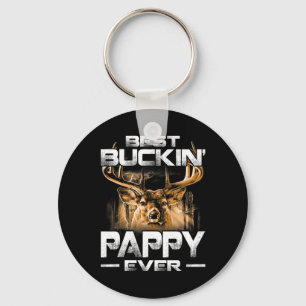 Best Buckin' Pappy Ever Shirt Deer Hunting Bucking Sleutelhanger