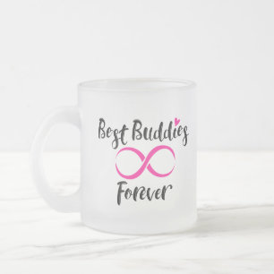 Best Buddies Forever Typography Matglas Koffiemok