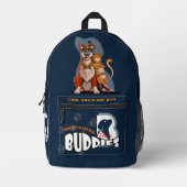 Best Buddy (Dark mode) | Bedrukte Rugzak (Voorkant)