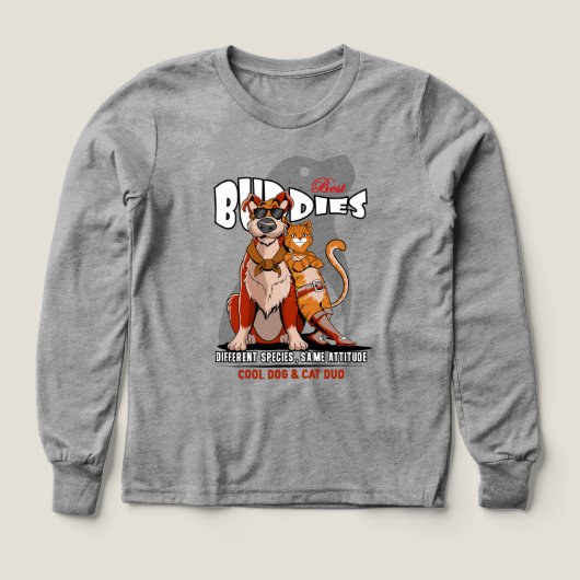 Best Buddy (Light mode) | Kids Long Sleeve (Motif recto)