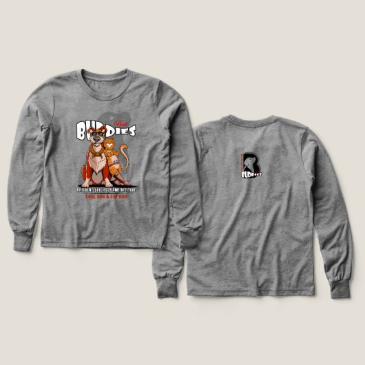 Best Buddy (Light mode) | Kids Long Sleeve (Motif recto et verso)