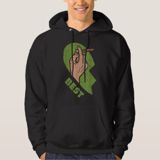 Best Buds Weed Matching Couple Joint Stoner Frien Hoodie