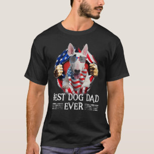 Best Bull Terrier Pa ooit Amerikaanse vlag voor ma T-shirt