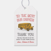 Best Bus Driver Appreciation Bedankt Cadeaulabel (Voorkant)