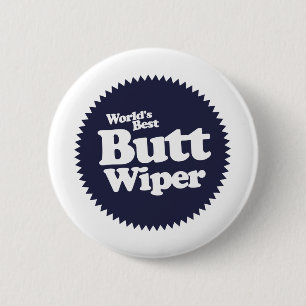 Best Butt Wiper Nurse CNA RNA ter wereld Ronde Button 5,7 Cm
