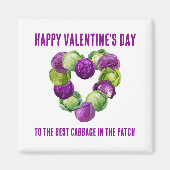 BEST CABBAGE IN THE PATCH Valentine Couples Magneet (Voorkant)