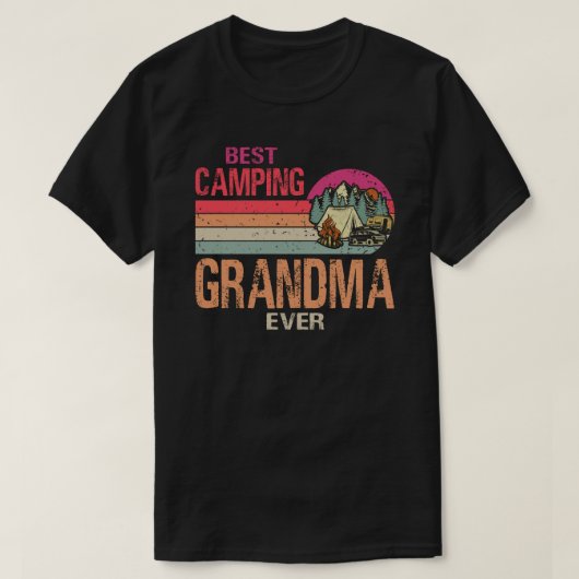 Best Camping Grandma Ever  Camper Vader's T-shirt (Design voorkant)