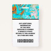 Best Card Presentation ID Card for work Badge (Achterkant)