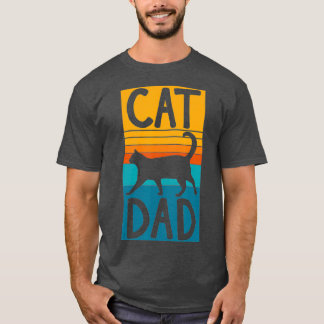 Best Cat Dad Day Mannen Kat Papa Papa T-shirt