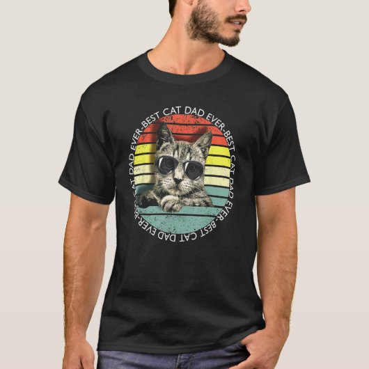 Best Cat Dad Ever 1 T-shirt (Voorkant)