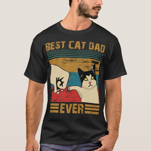 Best Cat Dad Ever - bester Katzenvater aller Zeite T-shirt (Voorkant)