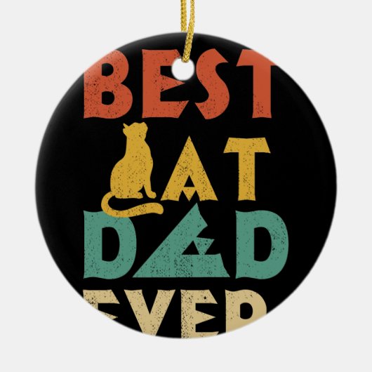 Best Cat Dad Ever Cat Dad Gift Keramisch Ornament (Voorkant)