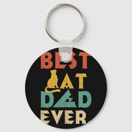 Best Cat Dad Ever Cat Dad  Gift Sleutelhanger (Voorkant)