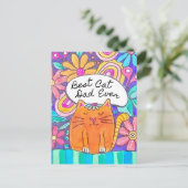 Best Cat Dad Ever Cat Lover Postcard Briefkaart (Staand voorkant)