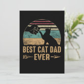 Best Cat Dad Ever Funny Daddy Cat Happy Save The Date (Staand voorkant)