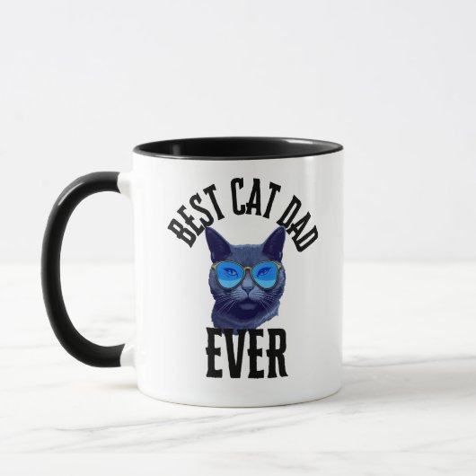 Best Cat Dad Ever Mug (Gauche)