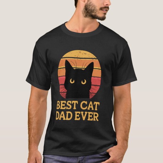 Best Cat Dad Ever T-shirt (Voorkant)
