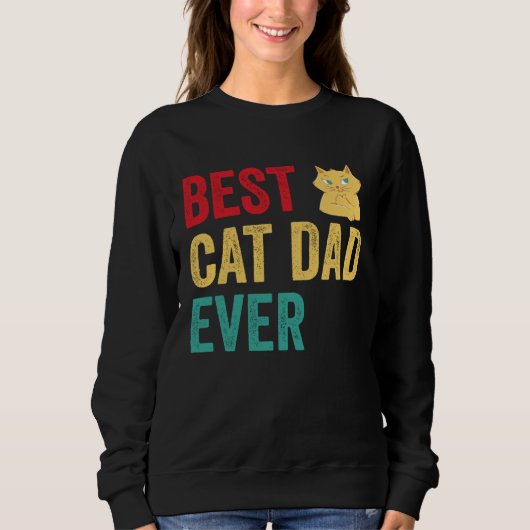Best Cat Dad Ever Trui (Voorkant)