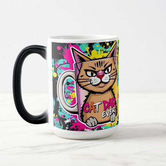 Best Cat Dad Ever – Urban Whisker King Mug (Gauche)