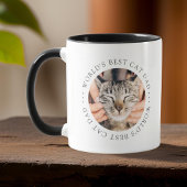 Best Cat Dad in de wereld Eenvoudige aangepaste fo Mok