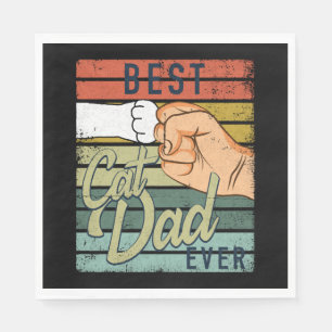 Best Cat Dad Oost Cat Dad Ghetto Fist Servet
