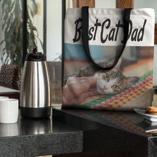 Best Cat Dad Photo Black Draagtas