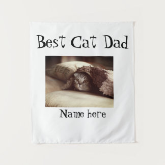 best cat dad photo name fathers day pet dad daddy  wandkleed